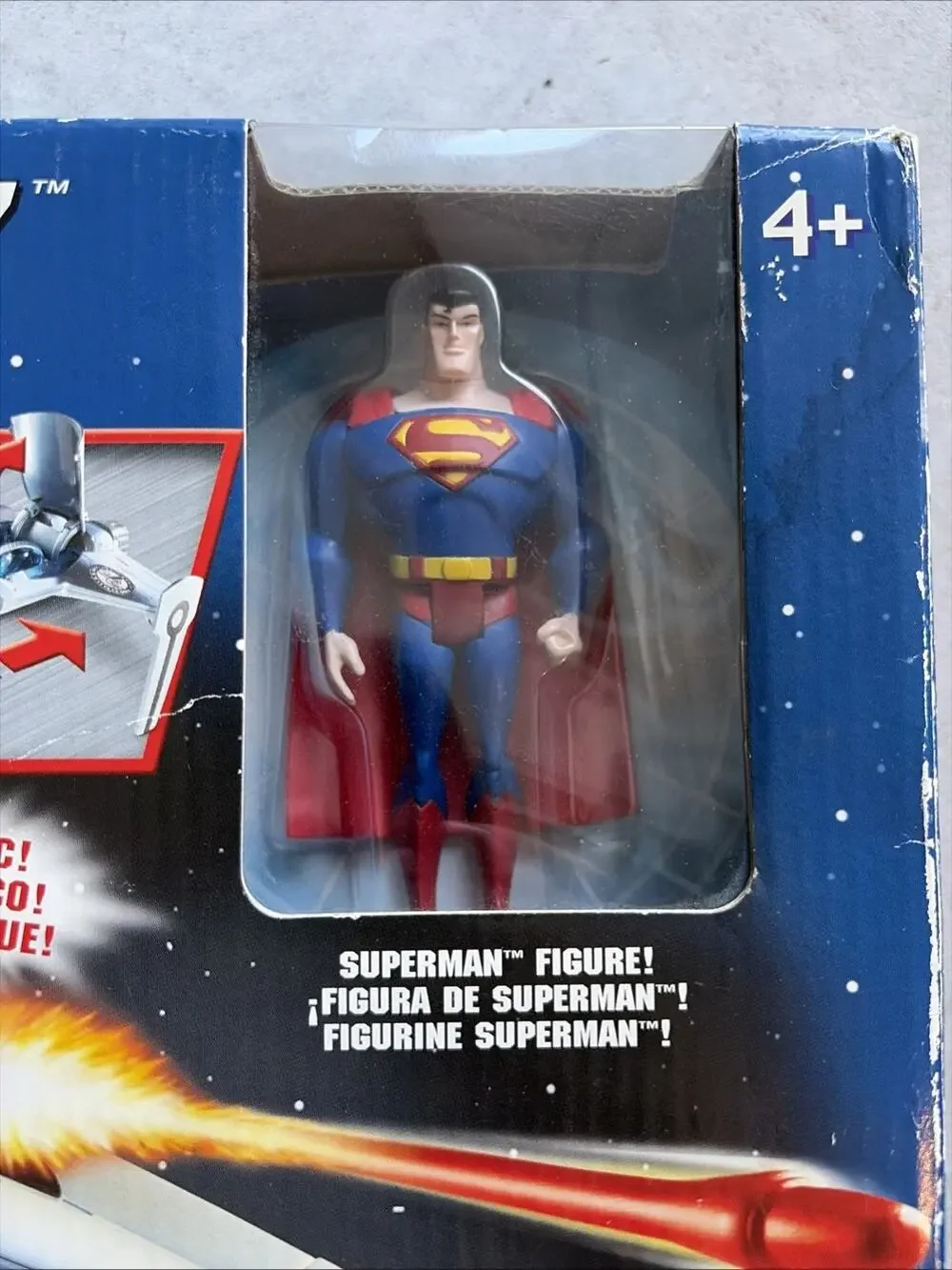 JUSTICE LEAGUE JAVELIN 7 Superman Electronic Mission Mattel Animated NEW